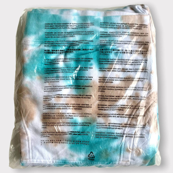 By Samii Ryan Pure Angel Tie Dye Hoodie in Cloud Blue Size Large - Picture 13 of 14